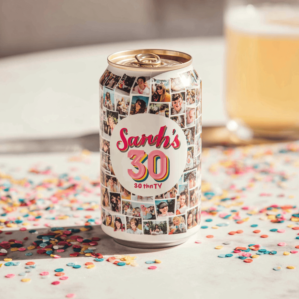 Custom label design: Birthday Cheers — Milestone Celebration