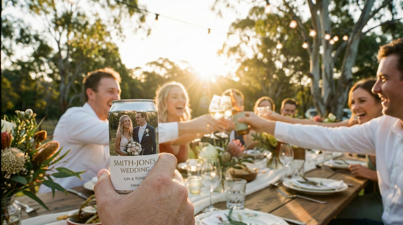 SipStory custom beverage labels